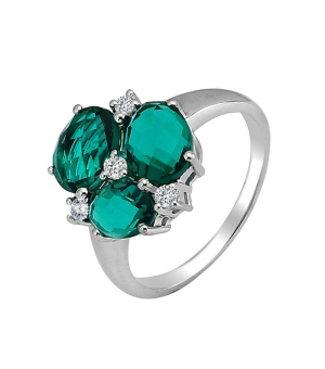 Серебряное кольцо с аквамарином ‒ Mirserebra925.ru