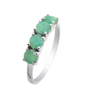 Серебряное кольцо с изумрудом – Mirserebra925.ru