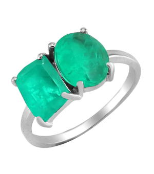 Серебряное кольцо с турмалином ‒ Mirserebra925.ru