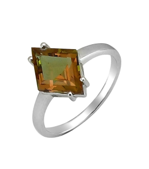 Серебряное кольцо с султанитом ‒ Mirserebra925.ru