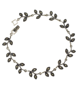 Серебряный браслет с марказитом ‒ Mirserebra925.ru