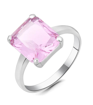 Серебряное кольцо с морганитом – Mirserebra925.ru