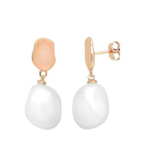 Серебряные серьги с жемчугом ‒ Mirserebra925.ru