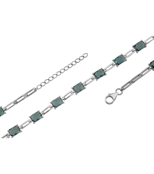 Серебряный браслет с лондон топазом кварц – Mirserebra925.ru