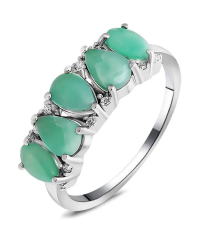 Серебряное кольцо с изумрудом – Mirserebra925.ru