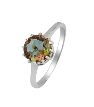 Серебряное кольцо с султанитом ‒ Mirserebra925.ru