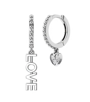 Серебряные серьги с цирконом ‒ Mirserebra925.ru