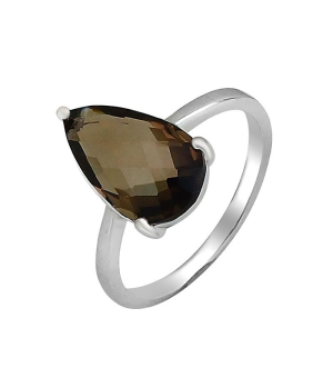 Серебряное кольцо с раухтопазом – Mirserebra925.ru