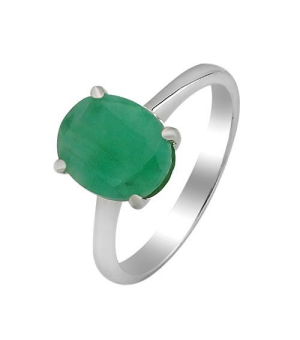 Серебряное кольцо с изумрудом – Mirserebra925.ru