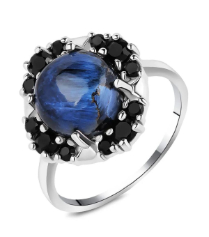 Серебряное кольцо с питерсит ‒ Mirserebra925.ru