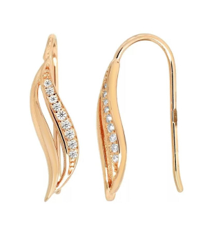 Серебряные серьги с цирконом ‒ Mirserebra925.ru