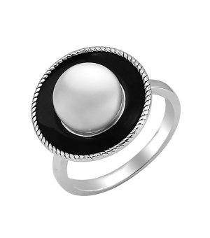 Серебряное кольцо с эмалью ‒ Mirserebra925.ru