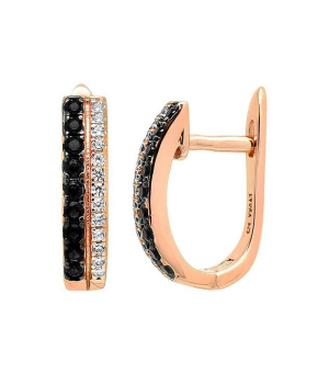 Серебряные серьги с цирконом ‒ Mirserebra925.ru