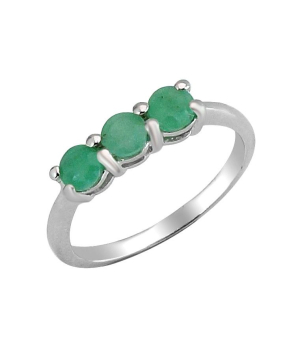 Серебряное кольцо с изумрудом – Mirserebra925.ru