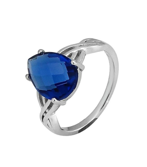 Серебряное кольцо с танзанитом ‒ Mirserebra925.ru