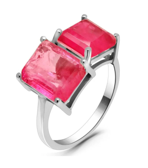 Серебряное кольцо с турмалином ‒ Mirserebra925.ru