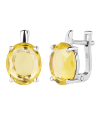 Серебряные серьги с диаспором ‒ Mirserebra925.ru