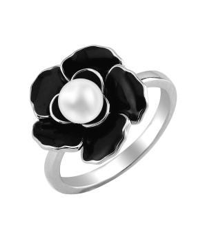 Серебряное кольцо с эмалью ‒ Mirserebra925.ru