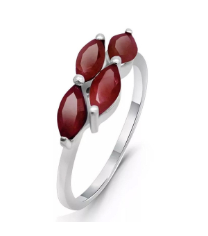 Серебряное кольцо с рубином – Mirserebra925.ru