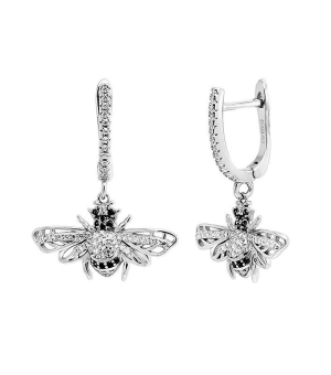 Серебряные серьги с цирконом ‒ Mirserebra925.ru