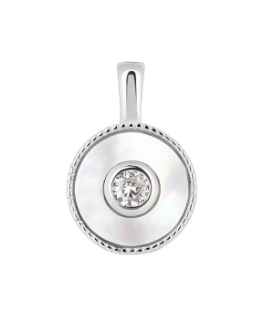 Серебряная подвеска с перламутром ‒ Mirserebra925.ru