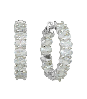 Серебряные серьги с цирконом ‒ Mirserebra925.ru