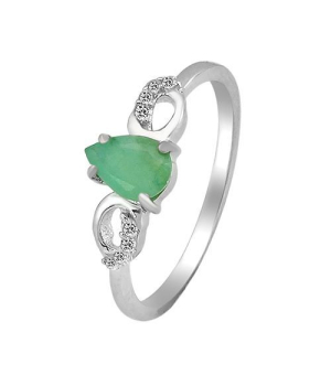 Серебряное кольцо с изумрудом – Mirserebra925.ru