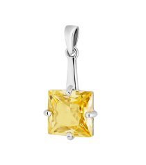 Серебряная подвеска с цирконом ‒ Mirserebra925.ru