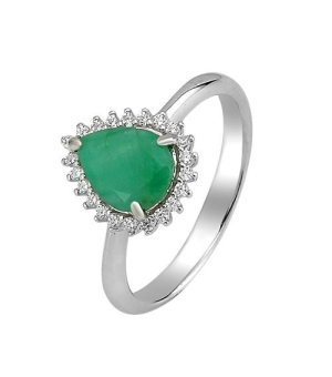 Серебряное кольцо с изумрудом – Mirserebra925.ru