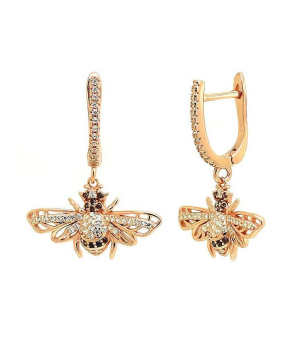 Серебряные серьги с цирконом ‒ Mirserebra925.ru