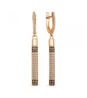 Серебряные серьги с цирконом ‒ Mirserebra925.ru