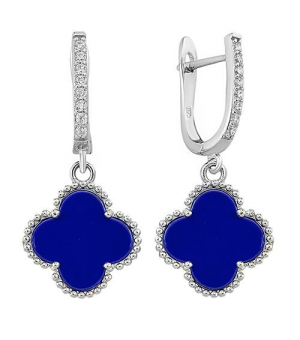 Серебряные серьги с керамикой – Mirserebra925.ru