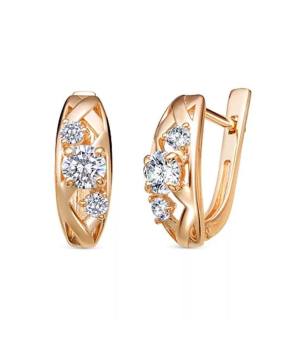 Серебряные серьги с цирконом ‒ Mirserebra925.ru