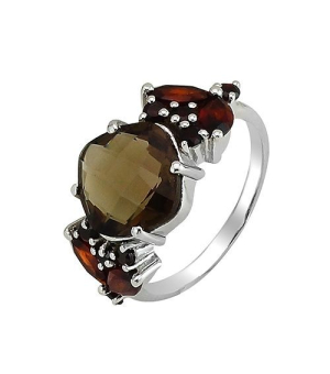 Серебряное кольцо микс камней – Mirserebra925.ru