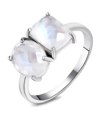 Серебряное кольцо с лунным камнем – Mirserebra925.ru