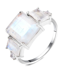 Серебряное кольцо с лунным камнем – Mirserebra925.ru