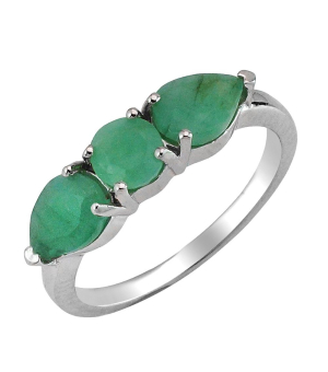 Серебряное кольцо с изумрудом – Mirserebra925.ru