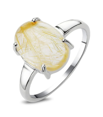 Серебряное кольцо с кварцем – Mirserebra925.ru