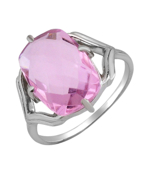 Серебряное кольцо с морганитом – Mirserebra925.ru