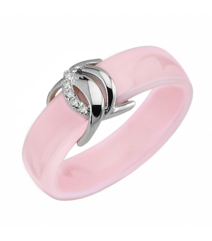 Серебряное кольцо с керамикой – Mirserebra925.ru