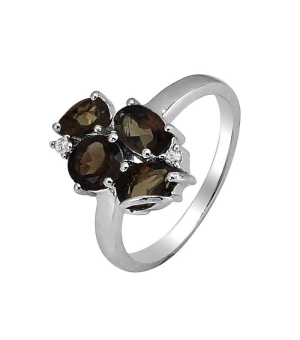 Серебряное кольцо с раухтопазом – Mirserebra925.ru