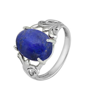 Серебряное кольцо с лазуритом – Mirserebra925.ru