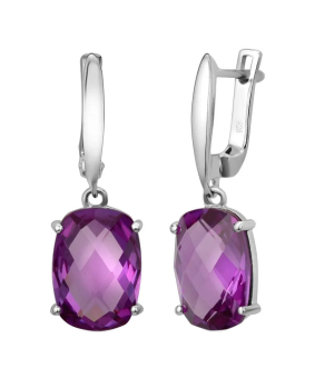 Серебряные серьги с александритом ‒ Mirserebra925.ru