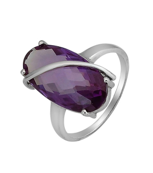 Серебряное кольцо с александритом ‒ Mirserebra925.ru