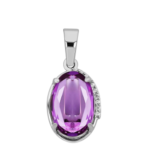 Серебряная подвеска с александритом ‒ Mirserebra925.ru