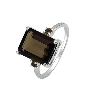 Серебряное кольцо с раухтопазом – Mirserebra925.ru