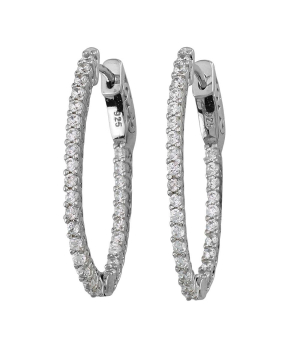 Серебряные серьги с цирконом ‒ Mirserebra925.ru