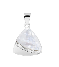 Серебряная подвеска с перламутром ‒ Mirserebra925.ru