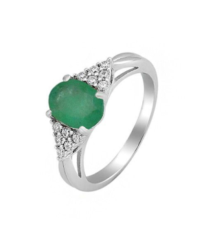 Серебряное кольцо с изумрудом – Mirserebra925.ru