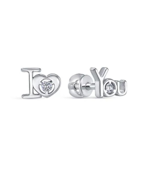 Серебряные серьги с цирконом ‒ Mirserebra925.ru